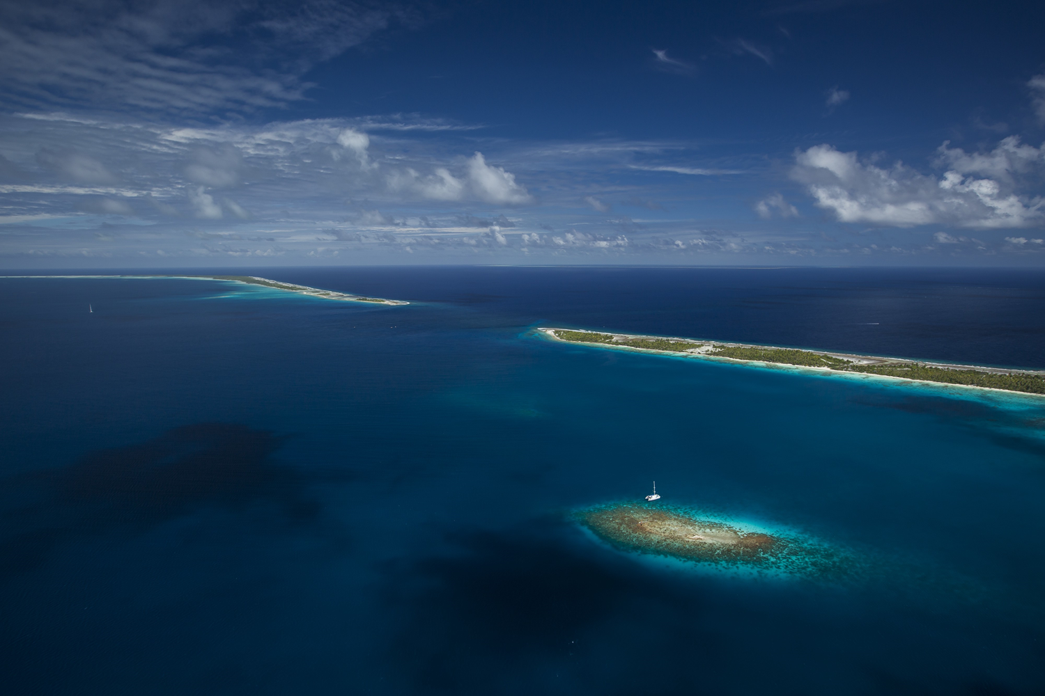 Les sables roses, Fakarava, Tuamotu - Drone Photography